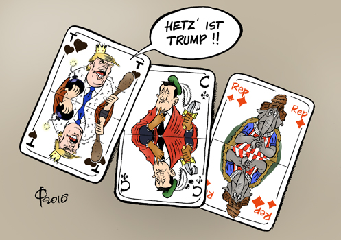 Trump sticht © Paolo Calleri
